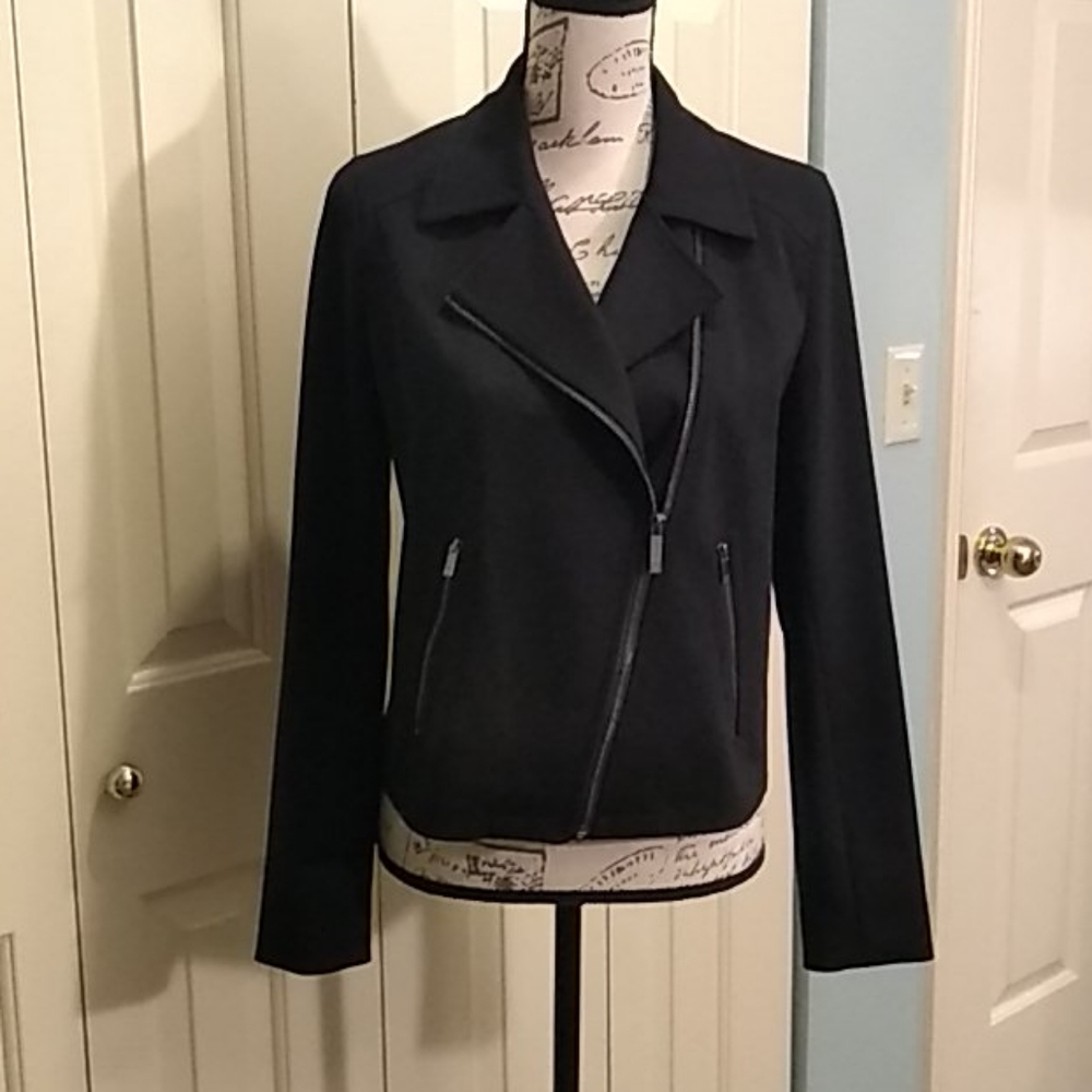 LAST CALL Liz Claiborne Black Moto Jacket NWOT Size S